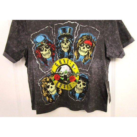 Guns N Roses T-shirt Graphics - Short Sleeve Gray - Women/Junior Size XSmall NWT - Picture 3 of 16